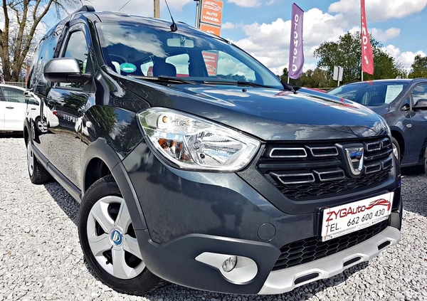 Dacia Dokker cena 57900 przebieg: 56000, rok produkcji 2020 z Międzyrzecz małe 667